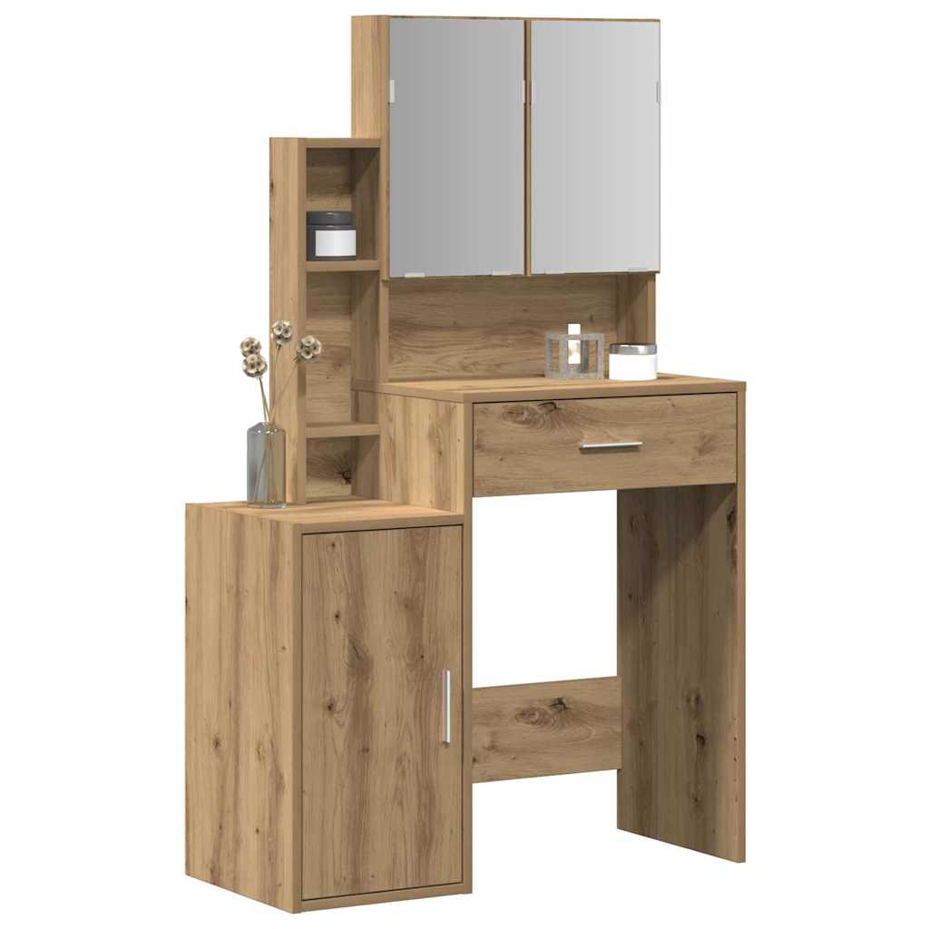 Vidaxl plafondtafel artisan eiken 80 x 35 x 132 cm bewerkt hout