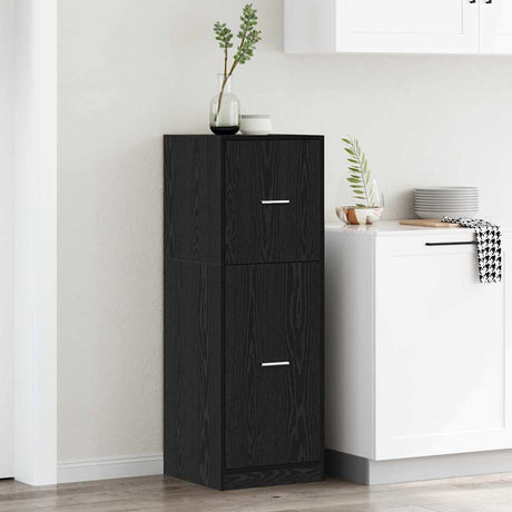 Vidaxl apothekerskast zwart eiken 40 x 41 x 118 cm bewerkt hout