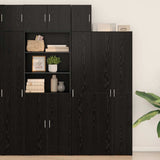 Vidaxl wandkast zwart eiken 30 x 42,5 x 39,5 cm bewerkt hout