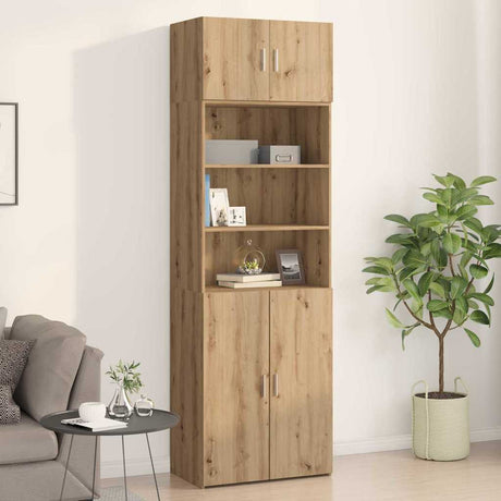 Vidaxl wandkast artisanaal eikenkleurig 70 x 42.5 x 40 cm bewerkt hout