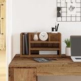 Vidaxl bureau organizer oudhout 44,5 x 24 x 25 cm bewerkt hout