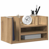 Vidaxl bureau organizer zwart eiken 44,5 x 24 x 25 cm bewerkt hout