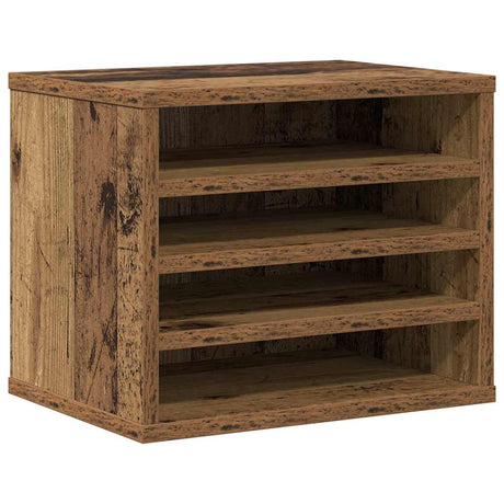 Vidaxl bureau organizer oudhout 36 x 26 x 29,5 cm bewerkt hout