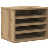 Vidaxl bureau organizer artisan eiken 36 x 26 x 29,5 cm bewerkt hout