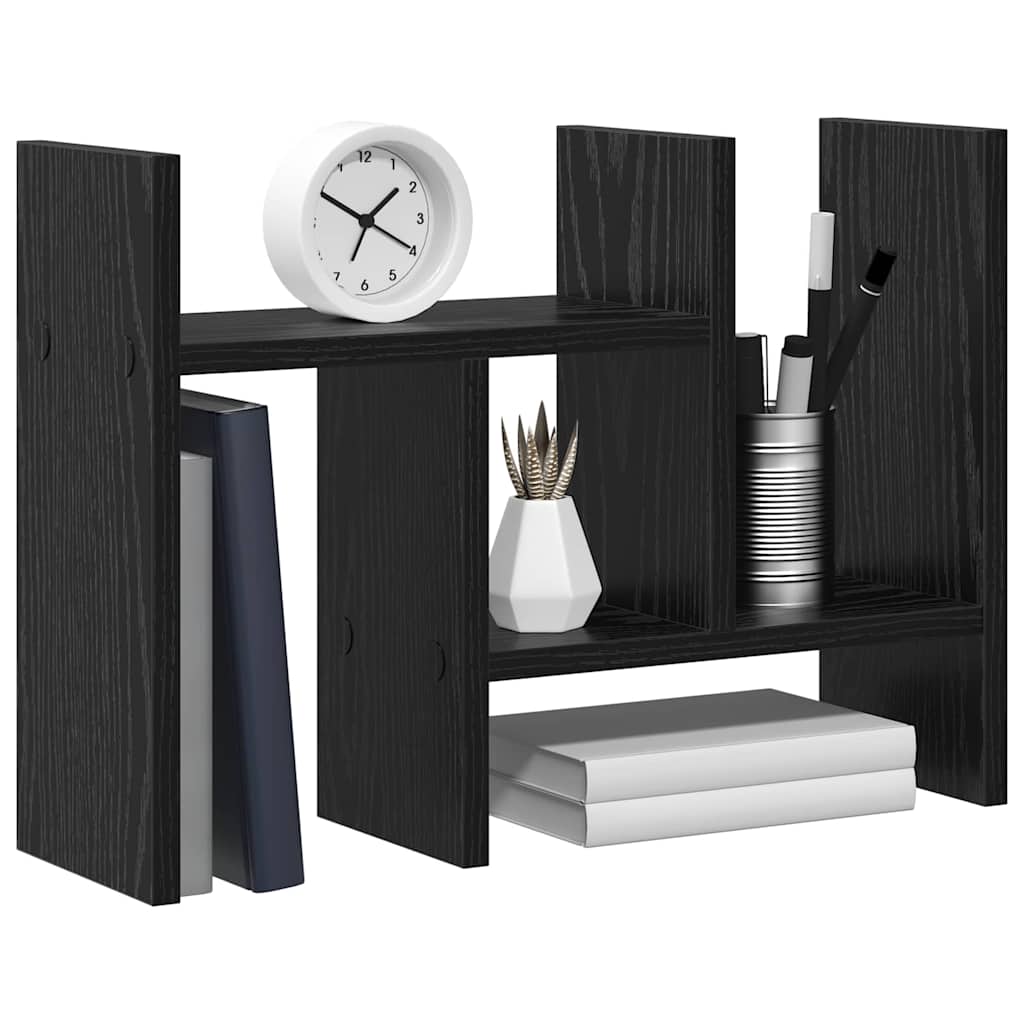 Vidaxl bureau organizer zwart eiken 34,5 x 15,5 x 35,5 cm bewerkt hout