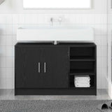 Vidaxl badkamerkast zwart eiken 90 x 29 x 55 cm bewerkt hout