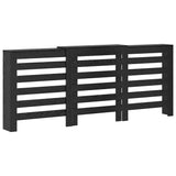 Vidaxl radiatorafdekking zwart eiken 205 x 21,5 x 83,5 cm bewerkt hout