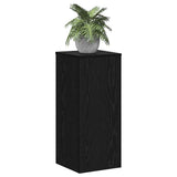 Vidaxl plantenstandaard 2 pcs zwart eiken 30 x 30 x 70 cm bewerkt hout