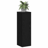 Vidaxl plantenstandaard 2 pcs zwart eiken 25 x 25 x 80 cm bewerkt hout