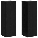 Vidaxl plantenstandaard zwart eiken 33 x 33 x 100 cm bewerkt hout