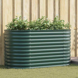 Vidaxl verhoogd bed groen 160 x 80 x 81 cm staal
