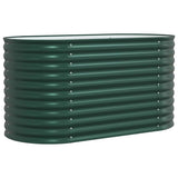 Vidaxl verhoogd bed groen 160 x 80 x 81 cm staal