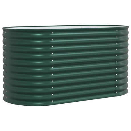 Vidaxl verhoogd bed groen 160 x 80 x 81 cm staal