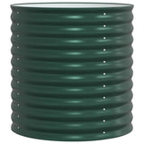 Vidaxl verhoogd bed groen 80 x 80 x 81 cm staal