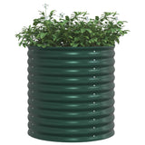 Vidaxl verhoogd bed groen 80 x 80 x 81 cm staal