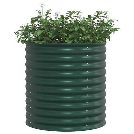 Vidaxl verhoogd bed groen 80 x 80 x 81 cm staal