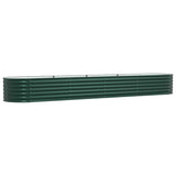 Vidaxl verhoogd bed groen 400 x 80 x 44 cm staal