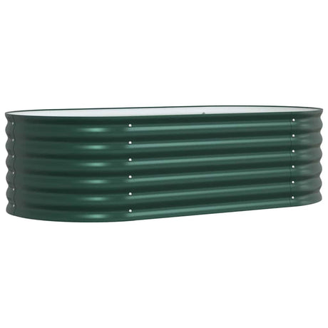 Vidaxl verhoogd bed groen 160 x 80 x 44 cm staal