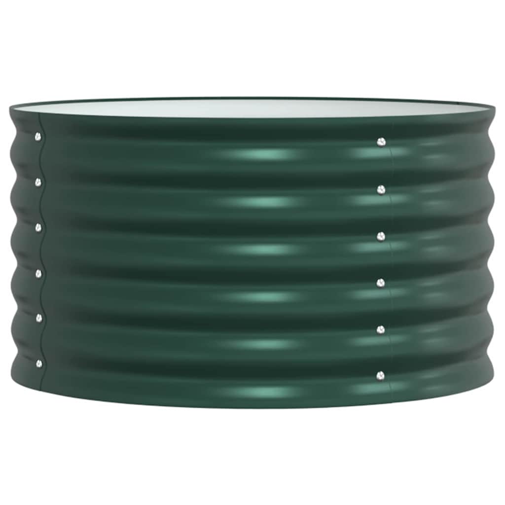 Vidaxl verhoogd bed groen 80 x 80 x 44 cm staal