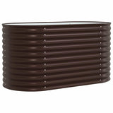 Vidaxl verhoogd bed bruin 160 x 80 x 81 cm staal