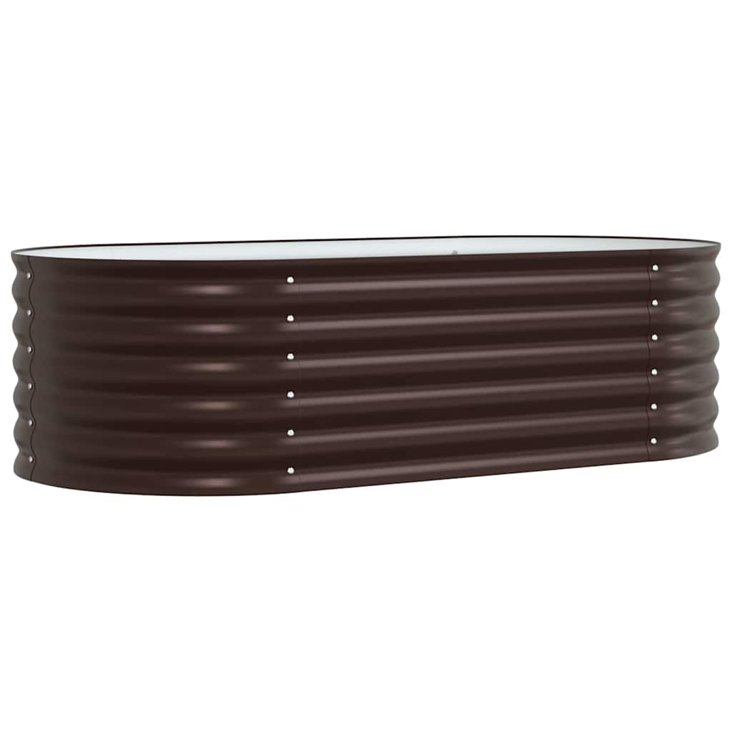 Vidaxl verhoogd bed bruin 160 x 80 x 44 cm staal