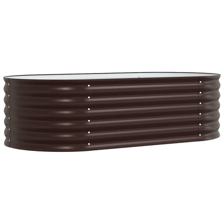 Vidaxl verhoogd bed bruin 160 x 80 x 44 cm staal