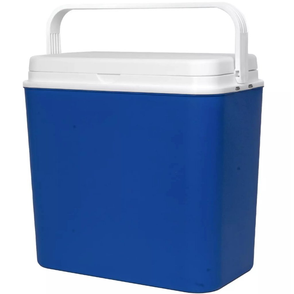Benson koelbox 24l blauw wit