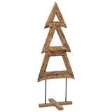 Vidaxl kerstboom met standaard bruin 90 cm massief teakhout