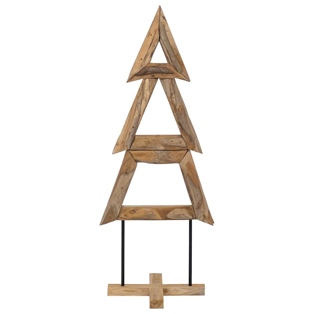 Vidaxl kerstboom met standaard bruin 149,5 cm massief teakhout