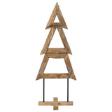 Vidaxl kerstboom met standaard bruin 149,5 cm massief teakhout