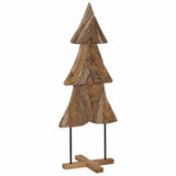 Vidaxl kerstboom met standaard bruin 151 cm massief teakhout