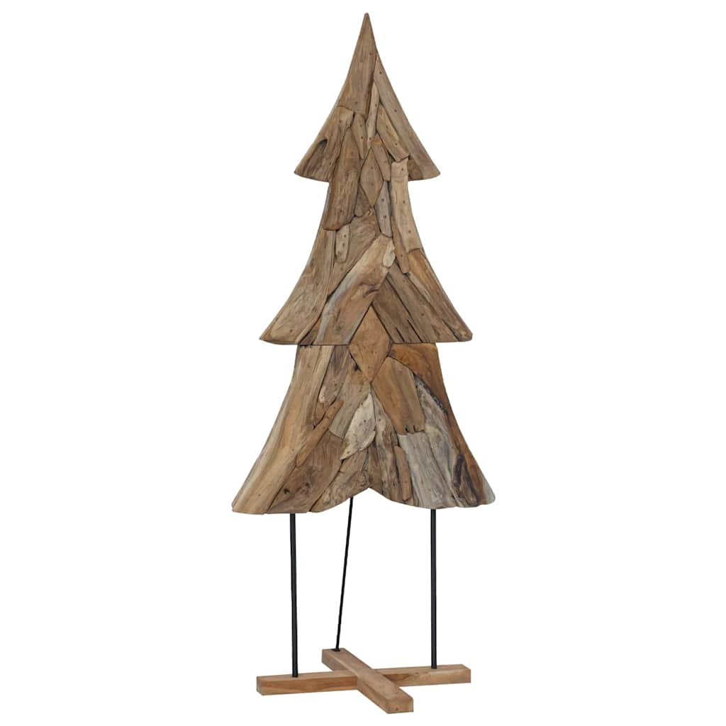 Vidaxl kerstboom met standaard bruin 181,5 cm massief teakhout