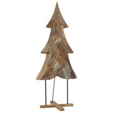 Vidaxl kerstboom met standaard bruin 181,5 cm massief teakhout