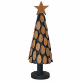 Vidaxl kerstboom met standaard bruin 61 cm massief teakhout