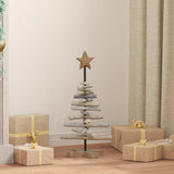 Vidaxl kerstboom bruin 60 cm massief teakhout