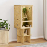 Vidaxl terrarium bruin 50 x 50 x 130 cm osb