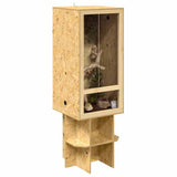 Vidaxl terrarium bruin 50 x 50 x 130 cm osb