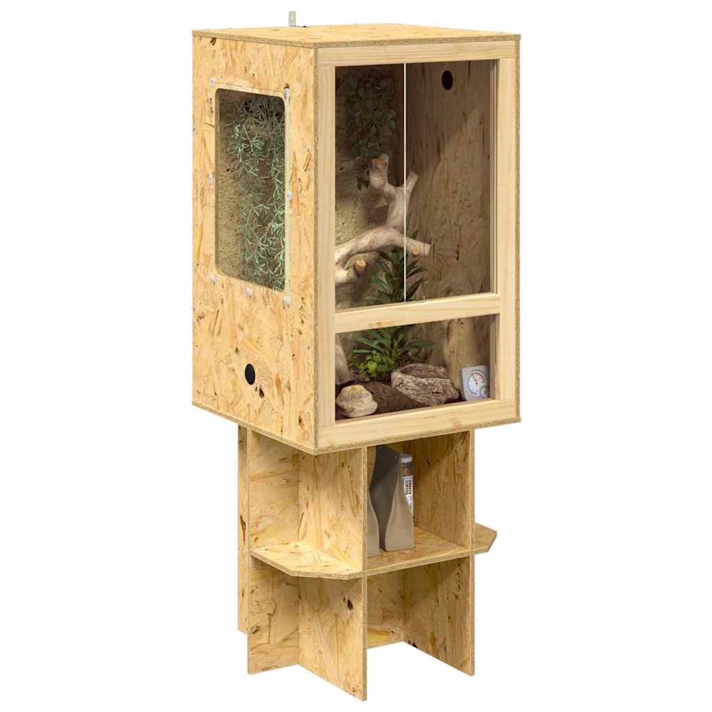 Vidaxl terrarium bruin 50 x 50 x 130 cm osb