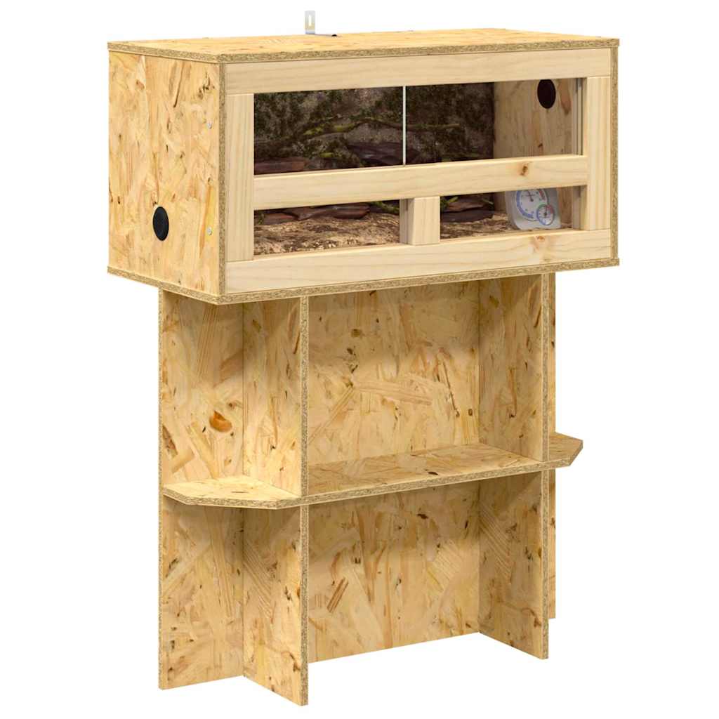Vidaxl terrarium bruin 60 x 30 x 80 cm osb