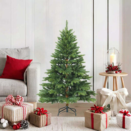 Vidaxl kunstmatige inklapbare kerstboom groen 120 cm pvc, pe en staal