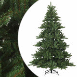 Vidaxl kunstmatige inklapbare kerstboom groen 210 cm pvc, staal