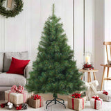 Vidaxl kunstmatige inklapbare kerstboom groen 150 cm pvc, staal
