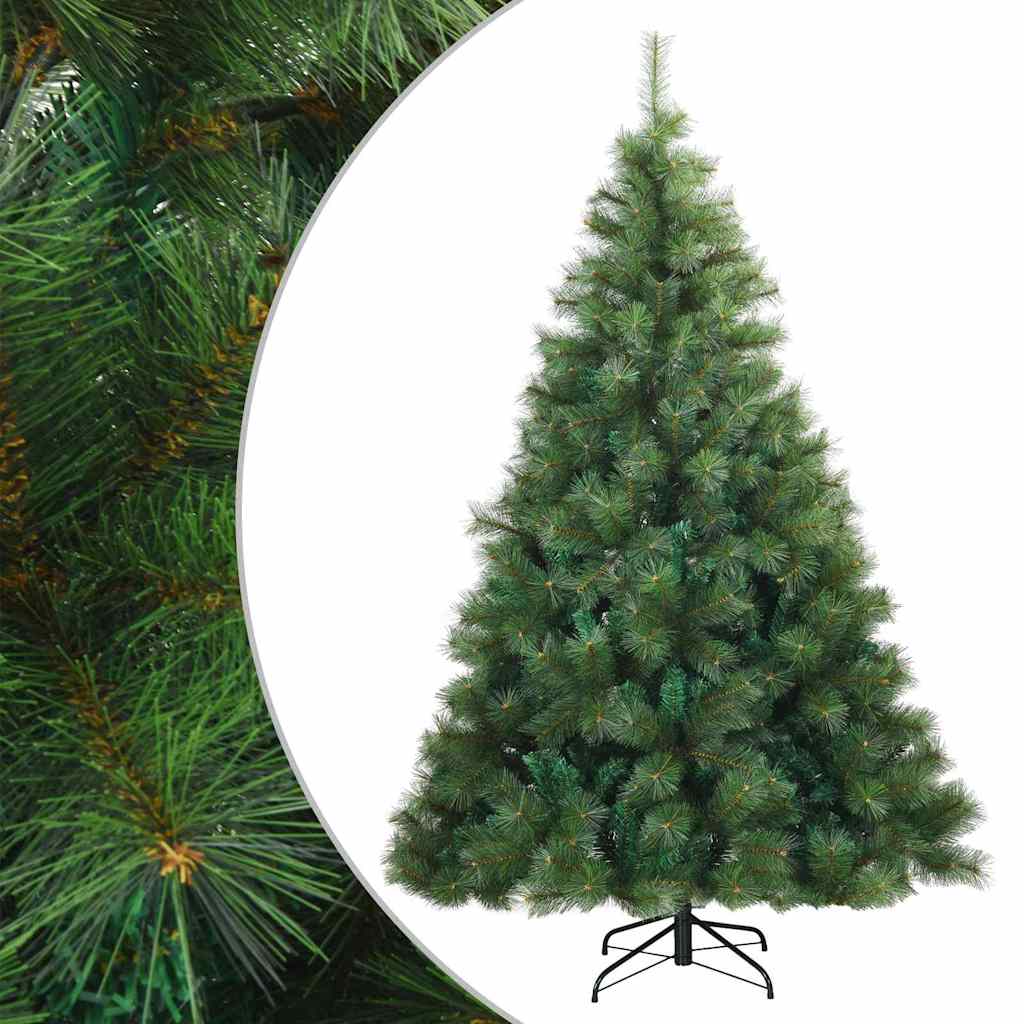 Vidaxl kunstmatige inklapbare kerstboom groen 180 cm pvc, staal