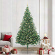 Vidaxl kunstmatig voorverlicht kerstboom groen 240 cm pvc