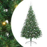 Vidaxl kunstmatig voorverlicht kerstboom met 300 led groen 240 cm pvc