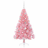 Vidaxl kunstmatig voorverlicht kerstboom met 150 led roze 150 cm pvc
