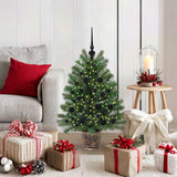 Vidaxl kunstkerstboom met 150 led met standaard groen 95 cm pe en pvc