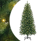 Vidaxl kunstkerstboom met 150 led met standaard groen 120 cm pe en pvc