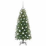 Vidaxl kunstkerstboom met 150 led met standaard groen 120 cm pe en pvc