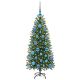 Vidaxl kunstkerstboom met 150 led met standaard groen 120 cm pe en pvc